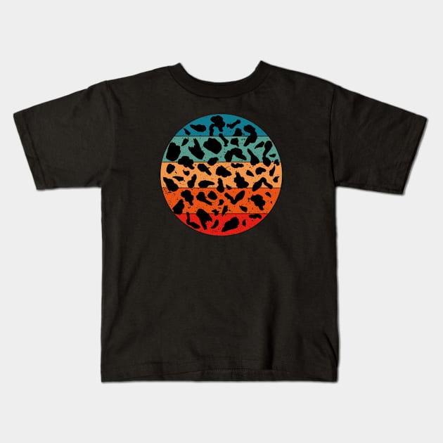 Vintage Leopard skin Kids T-Shirt by Tilila